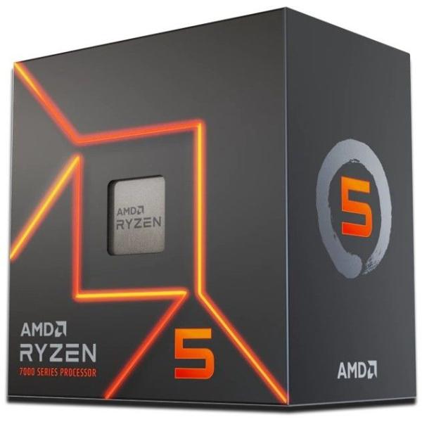 AM5 AMD Ryzen 5 7600 Box 3,8 GHz Prozessor mit Radeon Graphics CPU mit Kühler